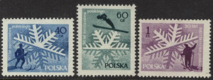 851-853 czyste** 50-lecie narciarstwa polskiego