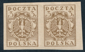 0085 A kropka z lewej strony prawej cyfry "3" parka czysta** Wydanie w walucie markowej 421/25