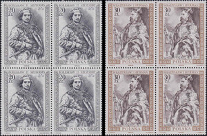 3079-3080 w czwórkach czyste** Poczet królów i książąt polskich (IV) - Bolesław Szczodry, Władysław Herman