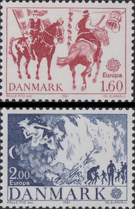 Dania Mi.0730-731 czyste** Czesław Słania, CEPT
