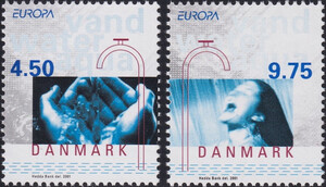 Dania Mi.1277-1278 czyste** Europa Cept