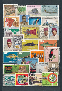 Afryka zestaw znaczków kasowanych
