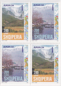 Albania Mi.2966-2967 Do, Du czwórka czyste** Europa Cept