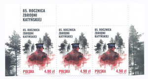 5442 nazwa emisji pasek czysty** 85 rocznica Zbrodni Katyńskiej 