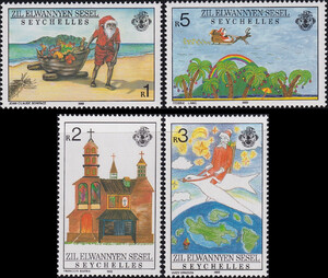 Seychelles Outer Mi.158-161 czyste**