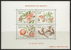 Monaco Mi.1907-1910 Blok 42 czyste**