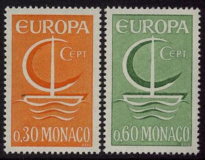 Monaco Mi.0835-836 czyste** Europa Cept