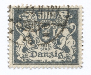 WMG 151 kasowany Wydanie obiegowe - herb Gdańska