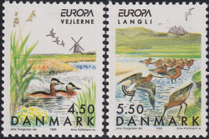 Dania Mi.1211-1212 czyste** Europa Cept