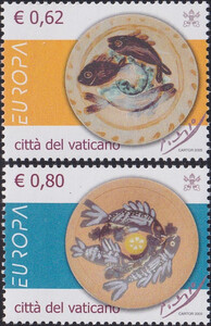 Watykan Mi.1521-1522 czyste** Europa Cept
