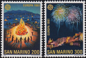 San Marino Mi.1225-1226 czyste** Europa Cept