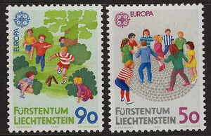 Liechtenstein 0960-961 czyste** Europa Cept