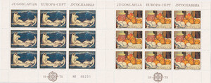 Jugosławia Mi.1598-1599 arkusiki czyste** Europa Cept