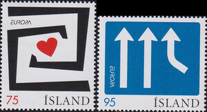 Islandia Mi.1133-1134 czysty** Europa Cept