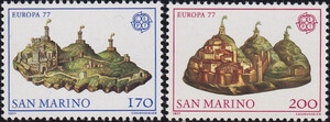 San Marino Mi.1131-1132 czyste** Europa Cept
