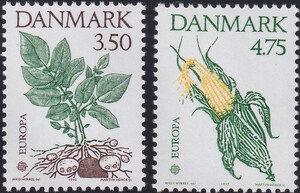 Dania Mi.1025-1026 czyste** Europa Cept