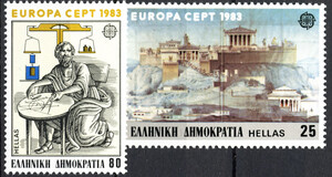 Grecja Mi.1513-1514 czyste** Europa Cept