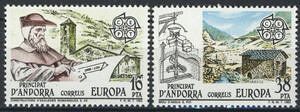 Andorra hiszpańska 165-166 czyste** Europa Cept