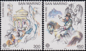 San Marino Mi.1249-1250 czyste** Europa Cept