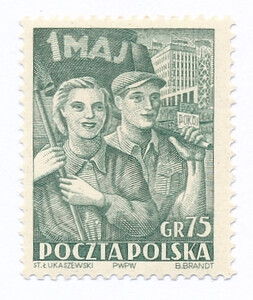 0599 a papier średni gładki czysty** Święto Pracy