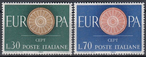 Włochy Mi.1077-1078 czyste** Europa Cept