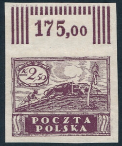 0083 A bx ciemnobrązowofioletowy czysty** Wydanie w walucie koronowej 415/25