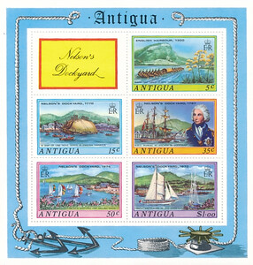 Antigua&Barbuda Mi.0363-367 Blok 18 czyste**