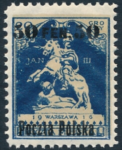 0005 d niebieski/szarawożółty atest 242/25 czysty** Wydanie przedrukowe