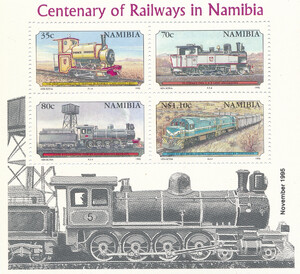 Namibia Mi.0784-787 Blok 21 czyste**