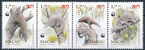 Macau Mi.0795-798 czyste** WWF