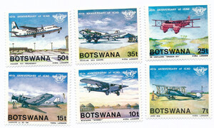 Botswana Mi.0345-350 czyste**