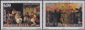 Jugosławia Mi.2855-2856 czyste** Europa Cept