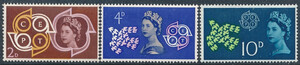 Anglia Mi. 0346-348 czyste** Europa Cept