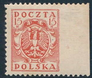 0076 Mk brak perforacji pionowej gwarancja czysty** Wydanie koronowe 318/25