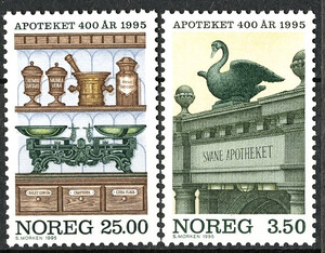 Norwegia Mi.1172-1173 czyste** znaczki