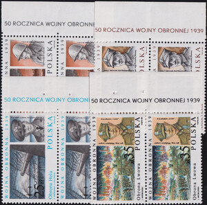 3068-3071 nazwa emisji parki czyste** 50. rocznica Wojny Obronnej 1939 r