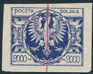 0143 Próba P1 fioletowoniebieska czyste Duży orzeł - uzupełnienie 485/25