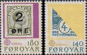 Faroer Mi.0043-44 czyste** Europa Cept