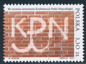 5002 czysty** 40. rocznica utworzenia Konfederacji Polski Niepodległej