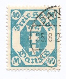 WMG 132 kasowany Wydanie obiegowe - herb Gdańska