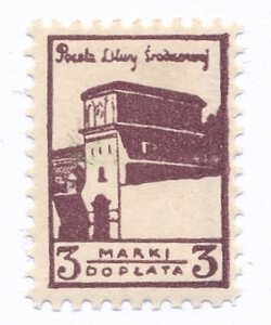 Litwa Środkowa D4 Bx papier średni gładki czysty**