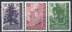 Liechtenstein 0357-359 czyste**