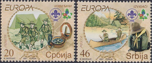 Serbia Mi.0194-195 czyste** Europa Cept