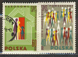 znaczki pocztowe 1880-1881 kasowane Narodowy spis powszechny