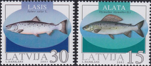 Łotwa Mi.0594-595 A czyste**