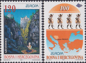 Bośnia i Hercegowina Mi.0085-86 czyste** Europa Cept