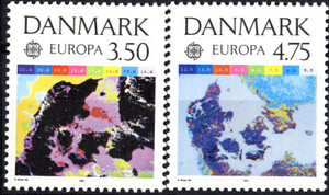 Dania Mi.1000-1001 czyste** Europa Cept