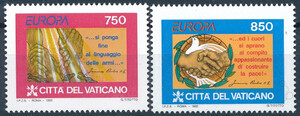 Watykan Mi.1141-1142 czyste** Europa Cept