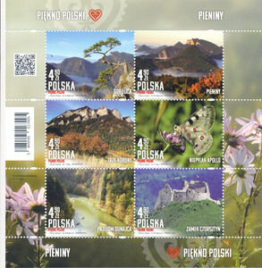 5445-5450 Blok 391 czysty** Piękno Polski
