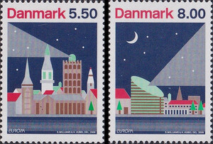 Dania Mi.1528-1529 czyste** Europa Cept